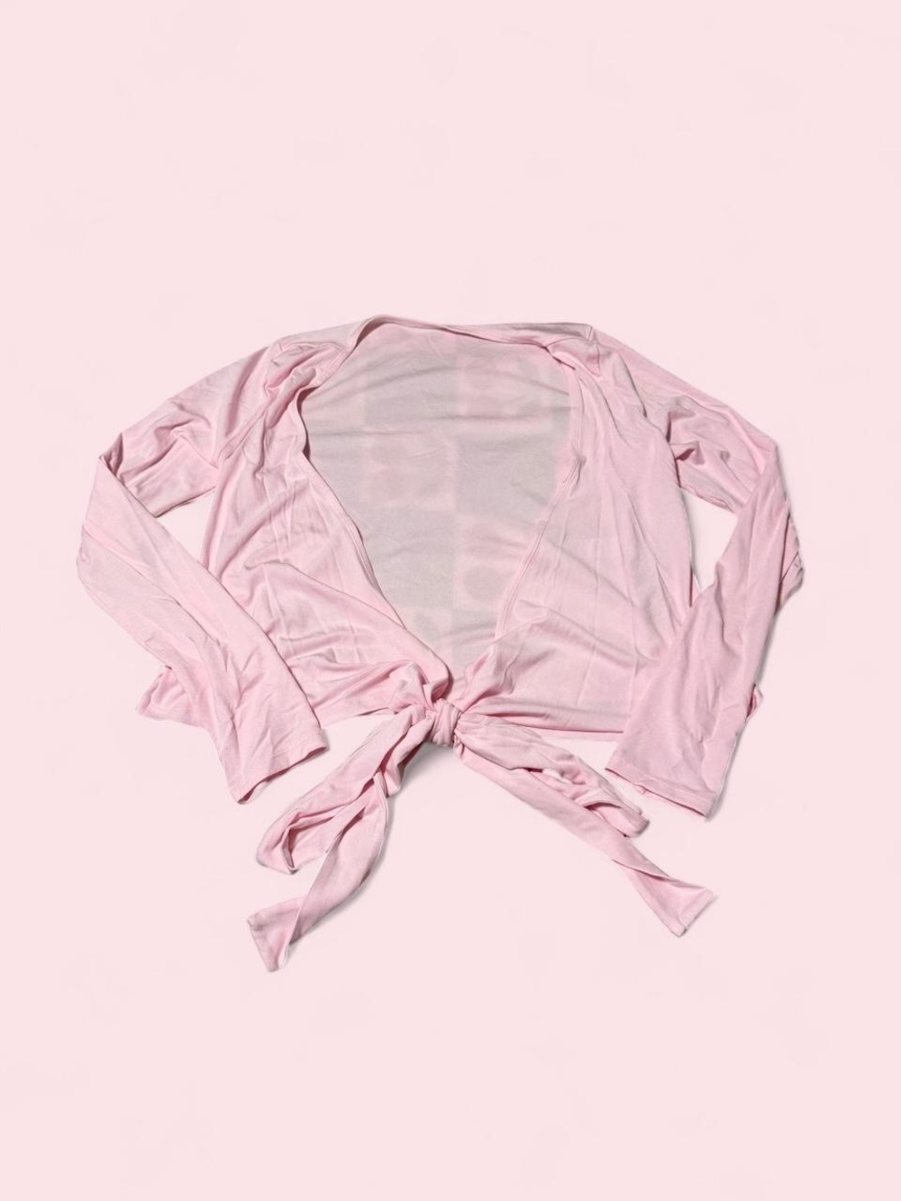 Light Pink Tie-Front Women's ballet wrap